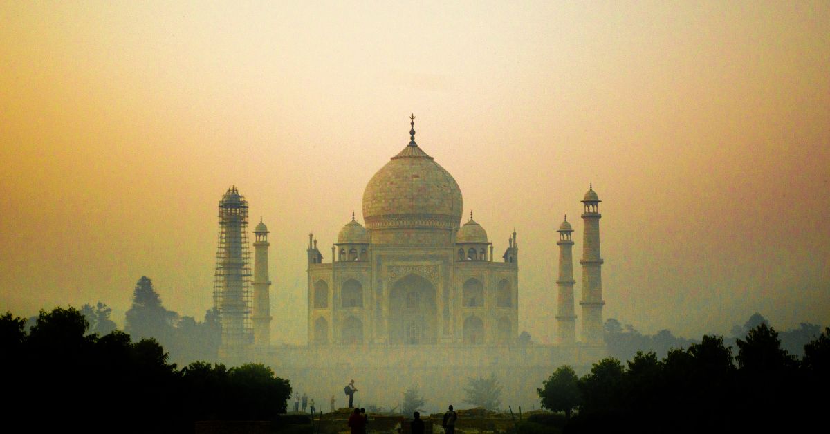 Taj Mahal in winter
